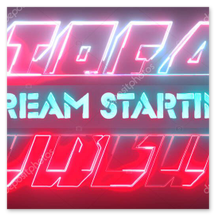 Starting Soon scene with animated background